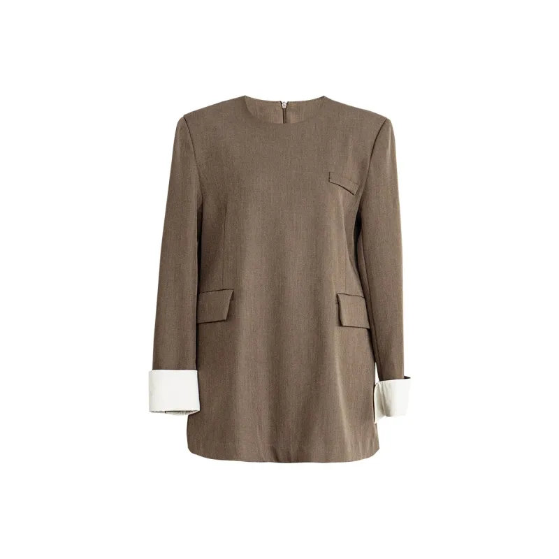 ROEYSHOUSE FW24 Casual Suit Women's Coffee-0