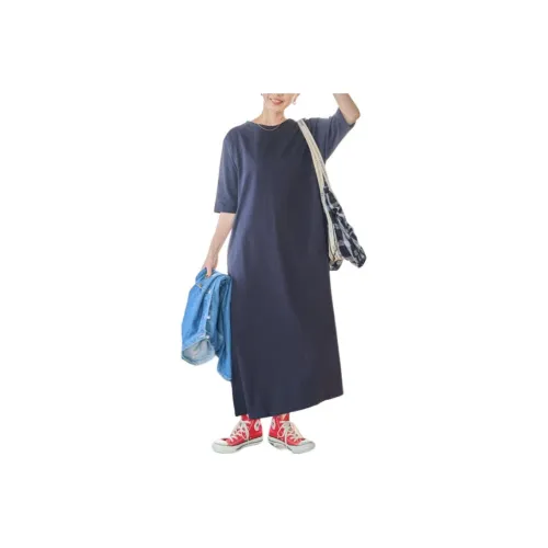 FREAK'S STORE Short Sleeved Dress Women's Marine Blue