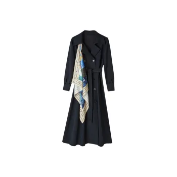 Dme Long Sleeved Dresses Women's Navy Blue