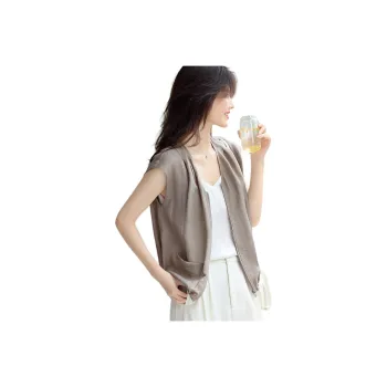 XWI Vests Women's Khaki Gray