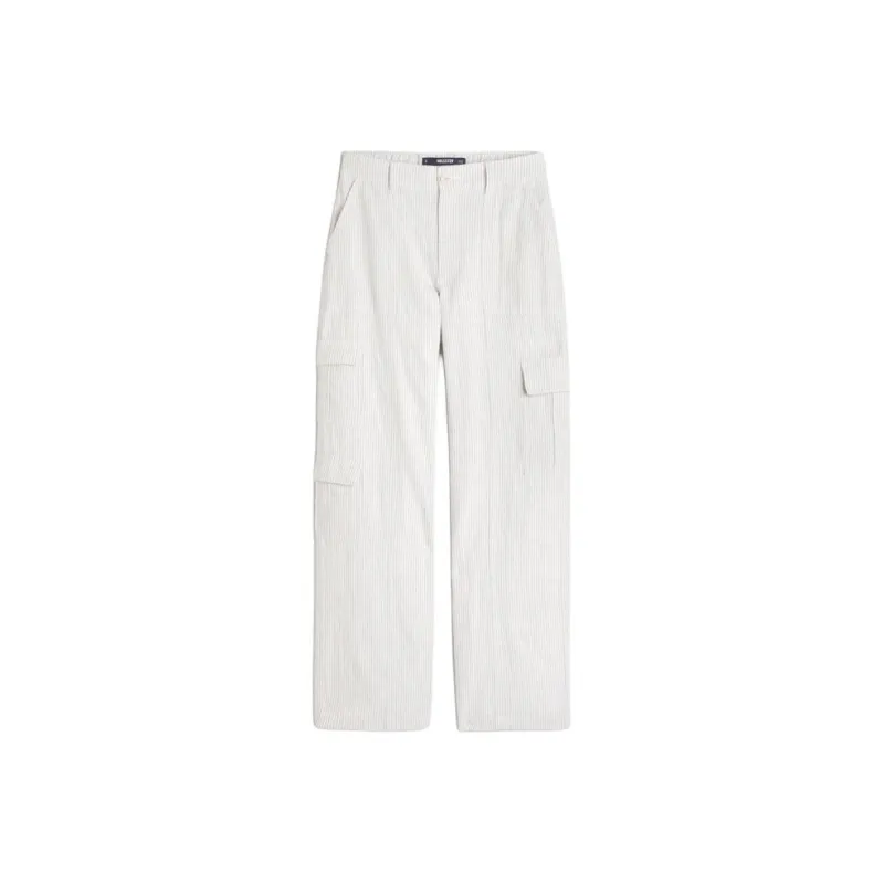 Hollister Cargo Pants Women's Brown With Yellow Stripes-0