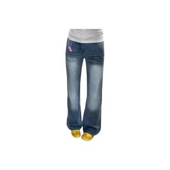 BENGEN Jeans Unisex Blue