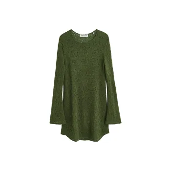 OUR LEGACY Two Face Crochet knit Minidress