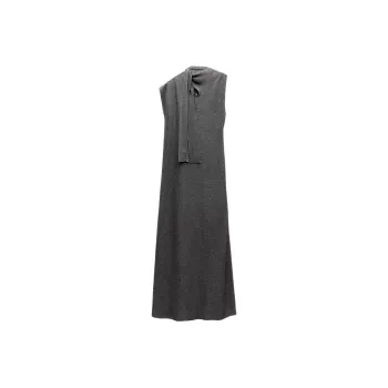 ZARA Sleeveless Dress Women's Zebra Print Gray