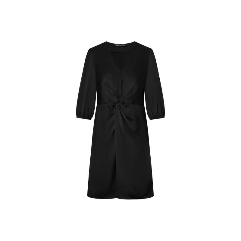 MO&CO Short Sleeved Dresses Women's Black-0
