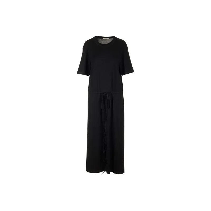 Lemaire Belted Rib T Shirt Dress 'Black'-0