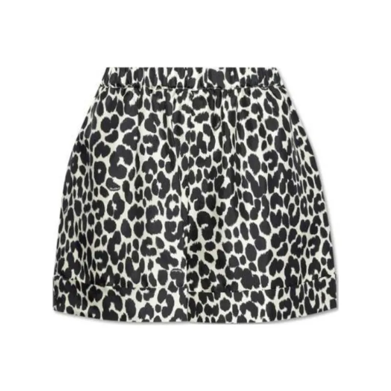 MaxMara Alcool Leopard Print Shorts-0