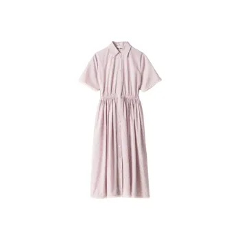 MIU MIU Short Sleeved Dress Women's Pink