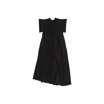 MM6 Maison Margiela Gathered Short sleeve Maxi Dress