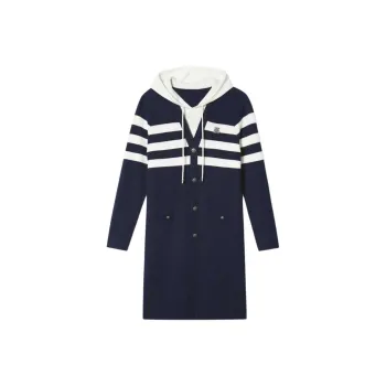 PSALTER Long Sleeved Dresses Women's Navy Blue