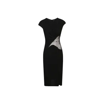Givenchy Cut Out Midi Dress