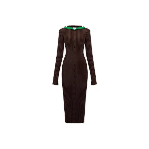 Bottega Veneta Lightweight Ribbed Hooded Dress