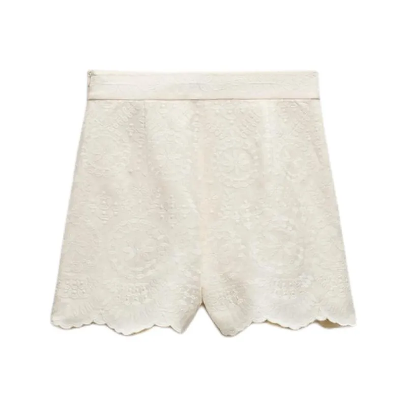 ZARA Casual Shorts Women's White-0