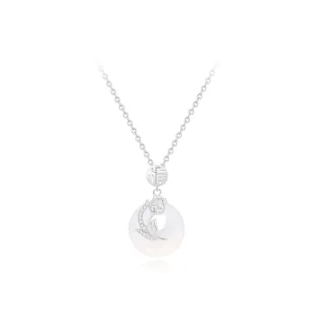 Love Link Chalcedony Jade Necklaces Women's