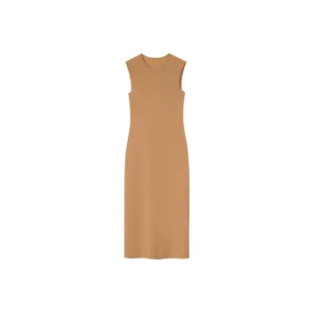 JIL SANDER Round Neck Sleeveless Maxi Dress