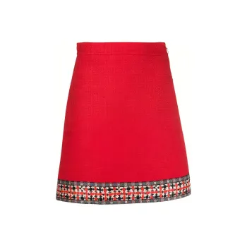 GUCCI Tweed A line Skirt