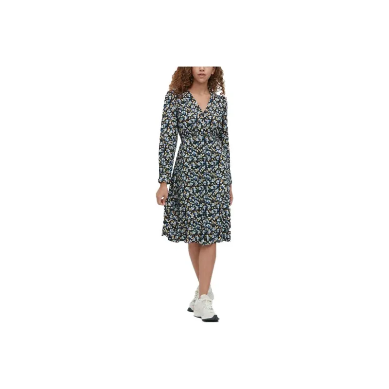 UNIQLO Long-Sleeved Dresses Women's Sea Blue-0