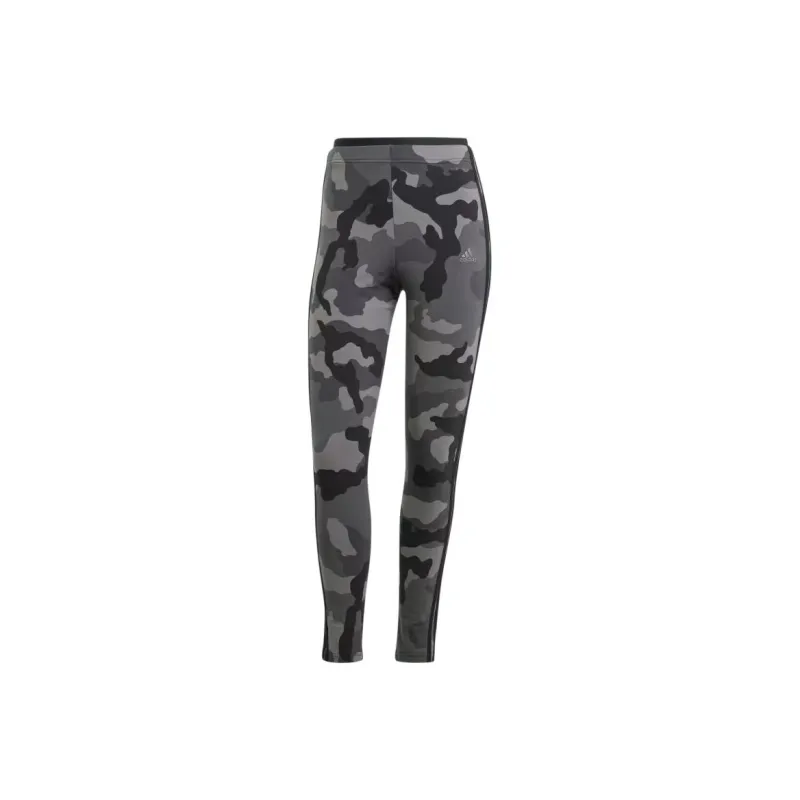 Adidas Free Shipping With AdiClub Essentials 3-Stripes Camo Print 7/8 Length Leggings-0