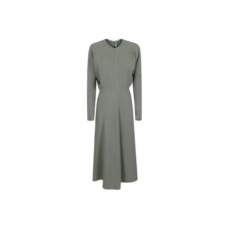 Victoria Beckham Dolman Flared Hem Midi Dress-0