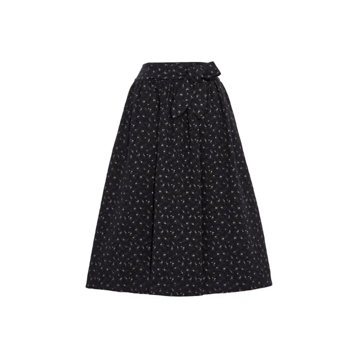 COACH FW21 Casual Long Skirt Women's Black-0