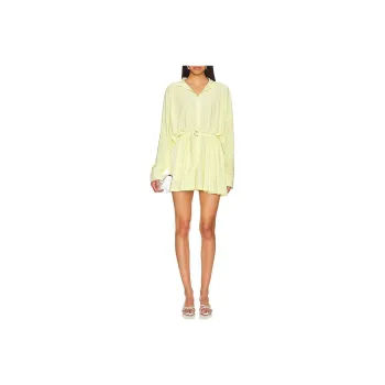 NORMA KAMALI x REVOLVE Long-Sleeved Dresses Women's Yellow