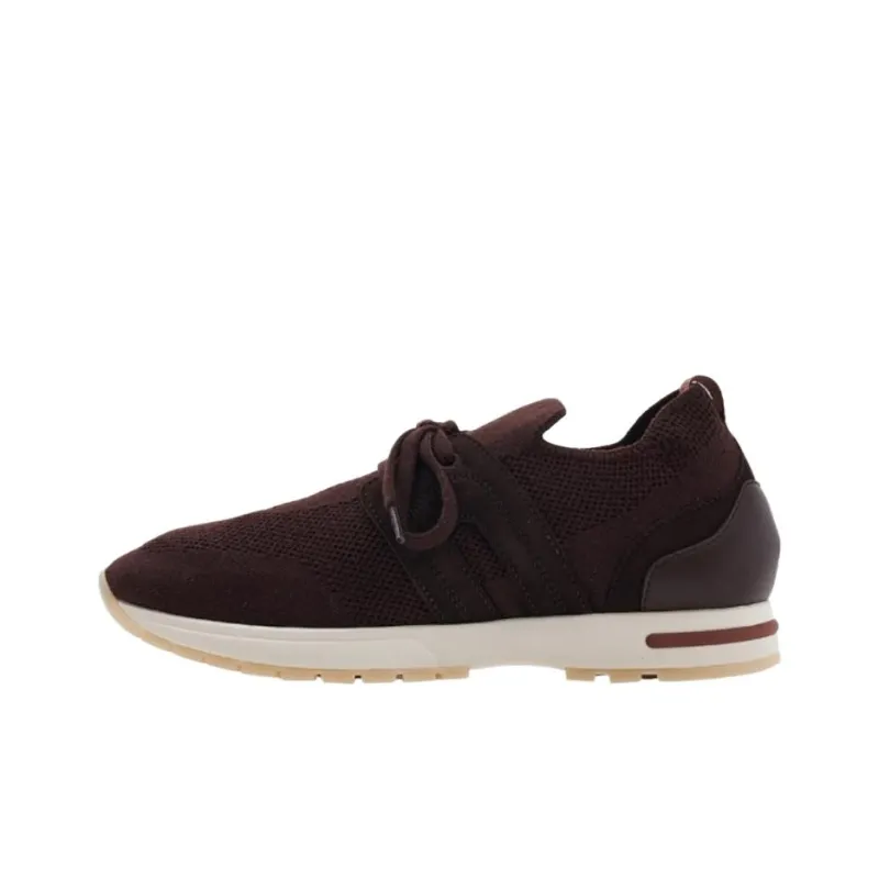Loro Piana 360 LP Flexy Walk Low Top Casual Shoes Women's Burgundy-0