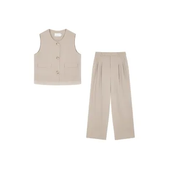IHIMI Casual Suit Women's Light Khaki