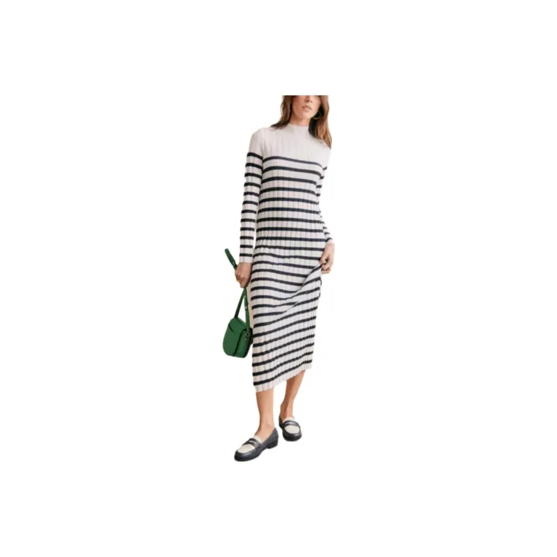 Sézane Long-Sleeved Dresses Women's Stripes-0
