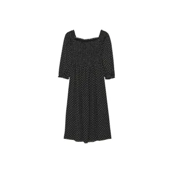 ARITZIA Wilfred Margaret Dress Long-Sleeved Dresses Women's Black/White