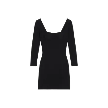 CELINE Long Sleeved Corset Dress