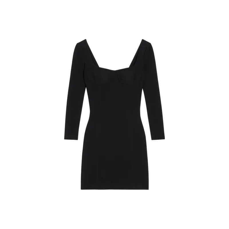 CELINE Long Sleeved Corset Dress-0