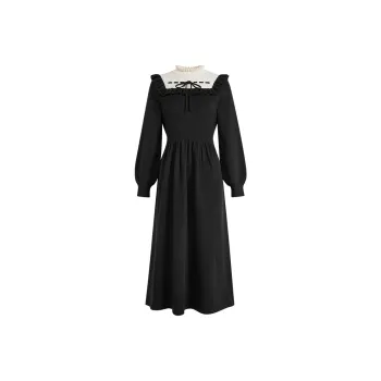 KUOSE Long Sleeved Dress Women's Black