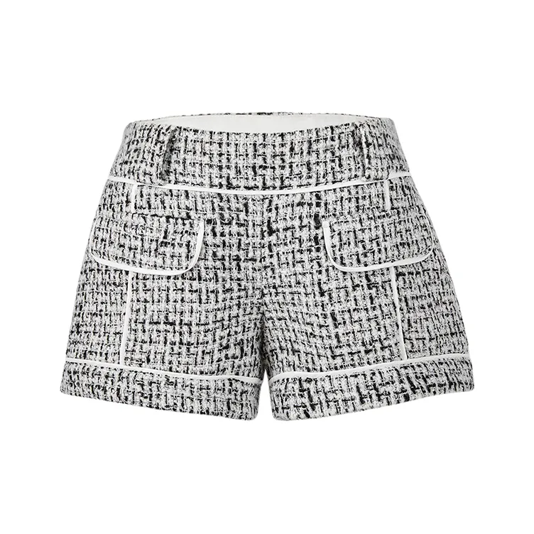 NAWS Casual Shorts Women's French Black/White-0