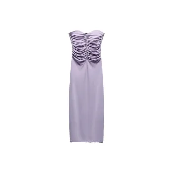 ZARA Sleeveless Dress Women's Light Purple