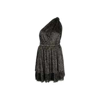 Sabina Musayev Chigaco One shoulder Tiered Dress