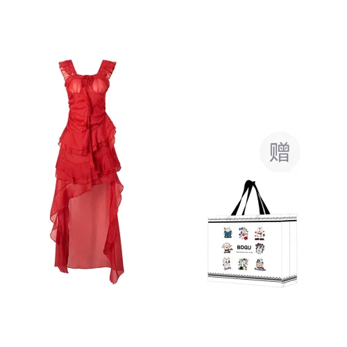 BDGU Short Sleeved Dress Women's Red