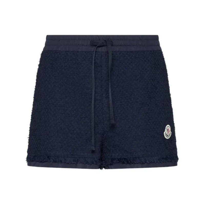 Moncler Logo patch Tweed Shorts-0