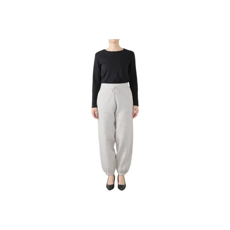 PLAGE Knitted Sports Pants Women's Gray-0