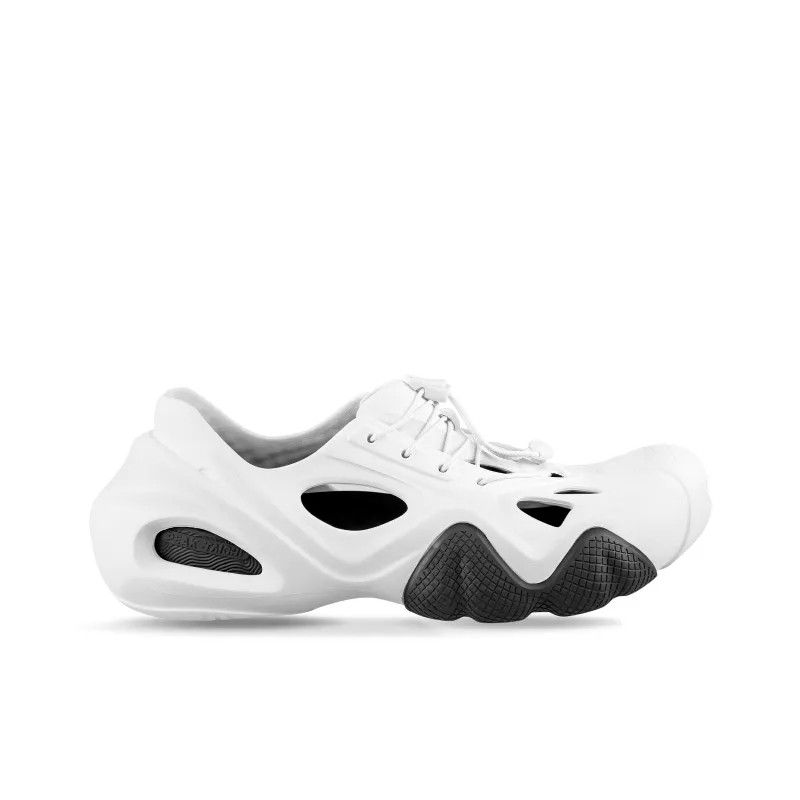 PEAK Pole Hole Shoes Clogs Men's All White Black-1