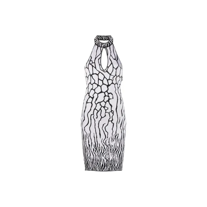 Just Cavalli Sleeveless Dresses Women's White-0