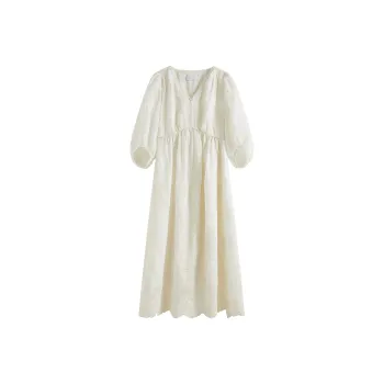 FANSILANEN Short Sleeved Dress Women's Beige