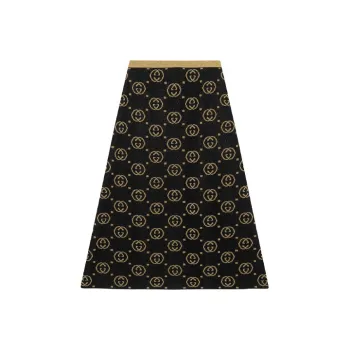 GUCCI Casual Long Skirts Women's Black