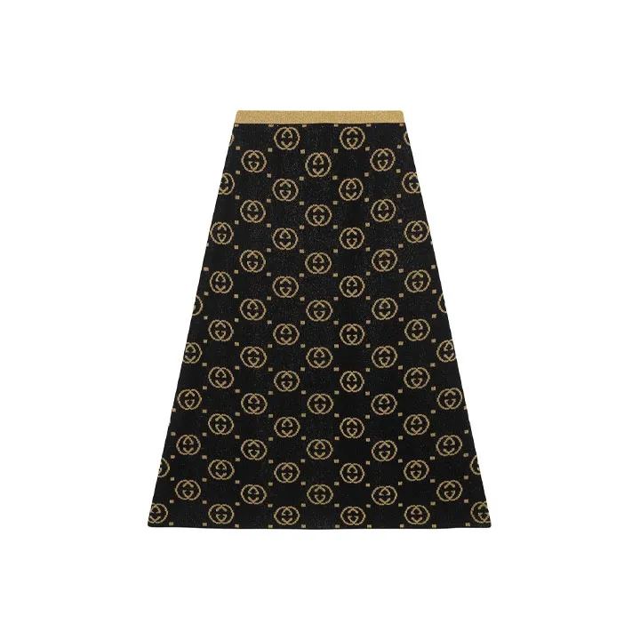 GUCCI Casual Long Skirts Women's Black-0