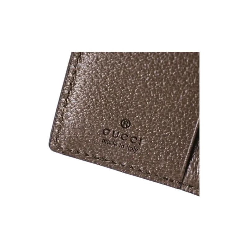 GUCCI Leather Key Pouch Men's Green & Red-6