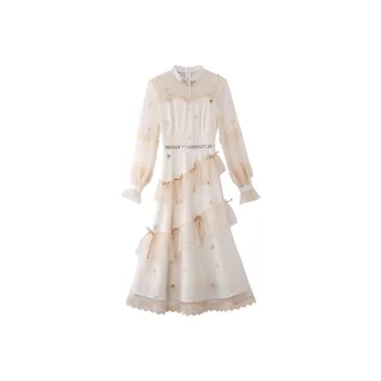 JINYE ORIENTAL Dress Women's Beige