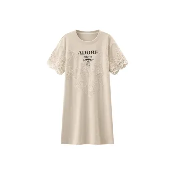 KUHNMARVIN Short Sleeved Dress Women's Khaki
