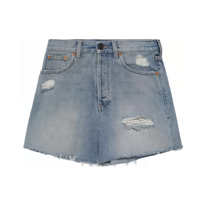 GUCCI Eco washed Denim Shorts-0