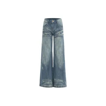 LIGEMAN Jeans Women's Vintage Blue