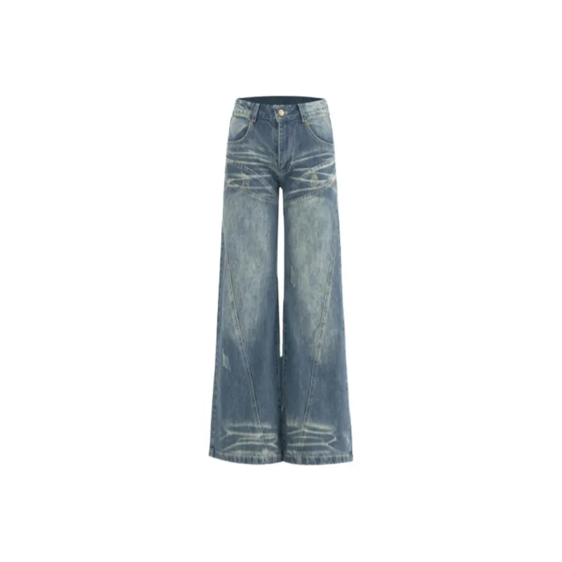 LIGEMAN Jeans Women's Vintage Blue-0