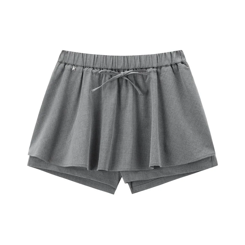 LEDIN Casual Shorts Women's Tin Gray In Stock-0
